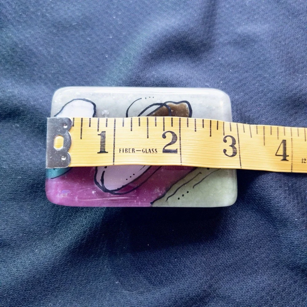 Abstract Hand Made‎ Colorful Glass Resin Belt Buckle